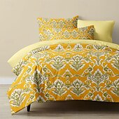 levne Sady přikrývek-3dílná sada ložního prádla ve stylu paisley v květinovém stylu elegantní a měkká sada povlaků na přikrývku s povlaky na polštář, ideální pro přidání nádechu sofistikovanosti a pohodlí do výzdoby vaší ložnice