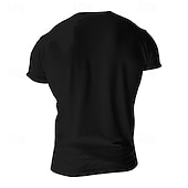 cheap Casual Henley Tee-Men&#039;s Button T Shirt T Shirt Henley Shirt Tee Short Sleeve V Neck Spring &amp; Summer Plain Pit Strip Fashion Designer Basic Vacation Street Going out Wine Black White Top Tee for Men