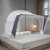 Недорогие Балдахины и драпировки для кроватей-Москитная сетка для кровати, складная бытовая сетка в форме крыши, увеличение высоты, 47 дюймов, москитная сетка для большого пространства, бесплатная установка