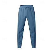 economico Gamba Dritta-Per uomo Pantaloni della tuta Pantaloni A cordoncino Vita elastica Gamba dritta Liscio Comfort Sportivo Giornaliero Di tendenza Informale Verde militare Nero Media elasticità