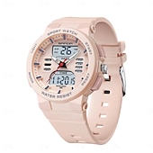 cheap Digital Watches-SANDA Men Digital Watch Fashion Casual Business Wristwatch Luminous Stopwatch Countdown Calendar TPU Watch