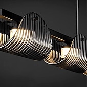 preiswerte Kronleuchter-Kronleuchter Deckenleuchte Pendelleuchte 5/6-flammig 75/132cm Metall Glas Wasserkräuselung postmodernes Licht Luxus Restaurant Schlafzimmer Arbeitszimmer Wohnzimmer 85-265V