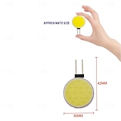 voordelige Ledlampen met twee pinnen-10 stks g4 cob led spotlight lamp ac/dc12v 3 w side pin bi-pin marine camper rv lamp 180 graden warmwit/wit optie