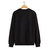 economico Felpe e Sweatshirt Elite da Uomo-Per uomo Grafico Felpe Manica Lunga Felpe Girocollo Moda Quotidiano Vacanza Ferie Primavera &amp; Autunno Nero Bianco Abbigliamento progettista S M L XL 2XL