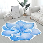 economico tappeti per soggiorno e camera da letto-Tappeti Tappeti A Forma Di Fiore Semplice Tappeto 3d Grande Fiore Tappetini Lavabili
