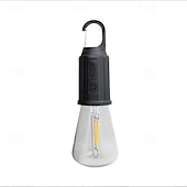 cheap Street Lights-Portable Camping Light LED Camping Lamp with Hook Portable Lantern Type-C Charging Waterproof for Hiking Fishing