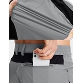 baratos Clássico-Homens Shorts táticos Bermuda Cargo Calção Shorts casuais Patchwork Bolso Com Zíper Perna reta Tecido Respirável Macio Comprimento do joelho Casual Diário Feriado Moda Roupa de rua Cáqui Cinza Claro