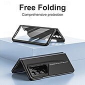 お買い得  サムスン用ケース-サムスン・ギャラクシー Z フォールド 6 Z フォールド 5 Z フォールド 4 フリップカバー スクリーンプロテクター カメラレンズプロテクター 衝撃吸収 レトロ PC