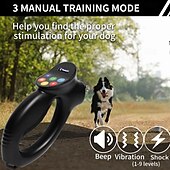 cheap Dog Training &amp; Behavior-2 In 1 Function Dog Training Collar &amp; Anti Tugging Pulling Dog Leash IPX7 Waterproof &amp;Training Beep Vibration Shock 9 Level Collar
