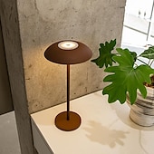 cheap Table Lamps-New Cordless LED Table Lamp Mushroom Portable USB Rechargeable Desk Light with Dimmable Wireless Touch for Outdoor Restaurant Patio Bars