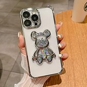 levne Pouzdra pro iPhone-telefon Carcasă Pro iPhone 15 Pro Max Plus iPhone 14 13 12 11 Pro Max Plus Zadní kryt Průhledné Nárazuvzdorné Medvěd TPU