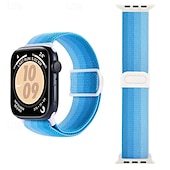 זול להקות Apple Watch-רצועת ספורט מותאם ל רצועת השעון של Apple Watch 38 מ&quot;מ 40 מ&quot;מ 41 מ&quot;מ 42 מ&quot;מ 44 מ&quot;מ 45 מ&quot;מ 49 מ&quot;מ אלסטי מתכוונן ניילון רצועת שעון חלופית ל iwatch Ultra 2 Series 9 8 7 SE 6 5 4 3 2 1