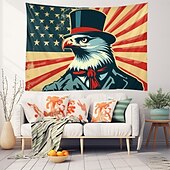 cheap 4th of July-4th of July Independence Day Hanging Tapestry Wall Art Large Tapestry Mural Decor Photograph Backdrop Blanket Curtain Home Bedroom Living Room Decoration Great Eagle