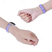 baratos Pulseiras de Apple Watch-Pulseira de joias Compatível com Pulseira Apple Watch 38mm 40mm 41mm 42mm 44mm 45mm 49mm Com Miçangas Ajustável Respirável Resina pulseira de substituição para iwatch Ultra 2 Series 9 8 7 SE 6 5 4 3