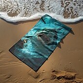Недорогие наборы пляжных полотенец-пляжное полотенце летние пляжные одеяла из 100% микроволокна дышащие удобные одеяла