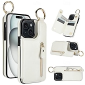 Χαμηλού Κόστους iPhone Θήκες-τηλέφωνο tok Για iPhone 16 iPhone 15 Pro Max iPhone 14 13 12 11 Pro Max Plus Mini SE Θήκη κάρτας πορτοφολιού Φερμουάρ Σταντ ποδηλάτου Υποδοχή κάρτας Ρετρό TPU PU δέρμα