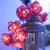 abordables Guirlandes lumineuses à piles-Guirlande lumineuse à LED pour réception de mariage élégante – guirlande lumineuse à piles 1,5 m 10 LED/3 m 20 LED lanternes romantiques pour la décoration intérieure