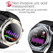 cheap Smartwatch-696 FD02 Smart Watch 1.46 inch Smartwatch Fitness Running Watch Bluetooth ECG+PPG Pedometer Call Reminder Compatible with Android iOS Women Men Hands-Free Calls Message Reminder IP 67 50mm Watch Case