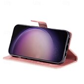 cheap Samsung Cases-Phone Case For Samsung Galaxy S24 S23 S22 S21 S20 Ultra Plus FE A54 A34 A14 Note 20 10 S25 Ultra Wallet Case Magnetic Full Body Protective with Wrist Strap Cat Bee TPU PU Leather
