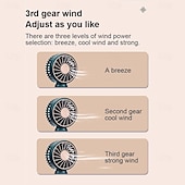 cheap Fans-USB Rechargeable Mini Fan – Portable Handheld Cooling Fan for Summer Outdoor Camping Travel Study