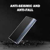economico Cover Samsung-Custodia per telefono per Samsung Galaxy S24 S23 S22 S21 Ultra Plus A72 S25 Ultra Custodia a corpo intero Auto Sleep  Wake Up Flip magnetico con supporto di colore solido TPU PU