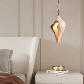 economico Luci Isola cucina-lampada a sospensione a led design conchiglia di cemento lampada a sospensione bianca calda lampada a sospensione loft lampada a sospensione a soffitto regolabile in altezza camera da letto bar
