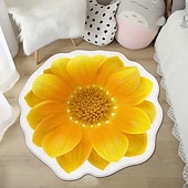 economico tappeti per soggiorno e camera da letto-Tappeti Tappeti A Forma Di Fiore Semplice Tappeto 3d Grande Fiore Tappetini Lavabili