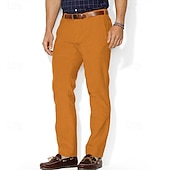 tanie Chinosy-Męskie Spodnie Typu Chino Spodnie chinosy Joggery Kieszeń Prosta noga Równina Komfort Na zewnątrz Na zewnątrz Halloween Codzienny Moda Moda miejska Biały Czerwony