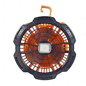 cheap Camping Lights &amp; Lanterns-Battery Operated Fan with Light for Camping Tent &amp; Hammock, 2 in 1 Remote USB Rechargeable Small Desk Fan With LED Lighting &amp; Hanging Hook for Outdoor Camping, Office