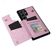 economico Cover Samsung-telefono Custodia Per Samsung Galaxy S24 S23 S22 S21 Ultra Plus S21 FE S25 Ultra Per retro Supporto a molla Slot per schede Resistente agli urti Fiore Floreale TPU PC