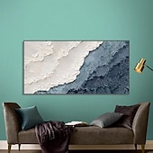 voordelige Abstracte schilderijen-Handmatig Met de hand gemaakt Hang-geschilderd olieverfschilderij Handgeschilderde Verticaal Abstract Landschap Modern Impressionisme Zonder Inner Frame (Geen frame)