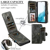 Недорогие Чехлы для Samsung-телефон Кейс для Назначение SSamsung Galaxy S24 S23 S22 S21 S20 Ultra Plus FE S25 Ультра Кошелек для карт Съемный Магнитный Молния Ретро ТПУ Кожа PU