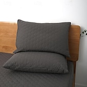 abordables almohada y fundas para exteriores-Fundas de almohada impermeables para exteriores, funda protectora en relieve que absorbe el sudor y absorbe la humedad, funda decorativa para cojín de jardín, salón, decoración de sofá en el patio