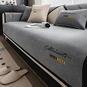 billige Sofatrekk-Setepute Helfarge Broderi Chenille Jacquard slipcovere