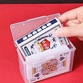 halpa Korujen ja kosmetiikan säilytys-läpinäkyvä muovikorttien säilytyslaatikko: ihanteellinen järjestäjä pelikorteille, henkilökorteille, pelikorteille, käyntikorteille ja muille