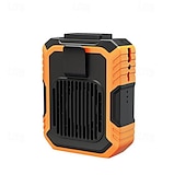 baratos Ventoinhas-Ventilador com Clipe para Cintura com Power Bank – Ventilador de Resfriamento Sem Lâminas com Absorção de Choque Bateria de Polímero