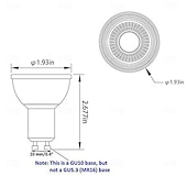 Χαμηλού Κόστους LED Σποτάκια-gu10 λαμπάκια led μη ρυθμιζόμενα 3000k ζεστό φως 5w λαμπάκια led για κουζίνα κουκούλα σαλόνι υπνοδωμάτιο χωνευτός φωτισμός πίστας 10 τμχ