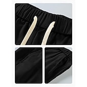 economico Vacanza-Per uomo Pantaloni capri Shorts di Lino Pantaloncini Estivi Shorts da Spiaggia Pantaloni harem Tasca Coulisse Elastico in vita Semplice Comodità Traspirante Lunghezza al polpaccio Vacanza Ferie