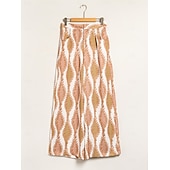 baratos calças femininas-calça comprida de cetim com bolso reto