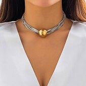abordables Colliers-Collier Pendentif Plaqué argent Strass Femme Luxe Franges Franges Mariage Rond Colliers Tendance Pour Mariage Soirée