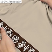 cheap Ethnic Style-Aztec Sun V Neck Men&#039;s Ethnic Style 3D Print T shirt Tee Henley Shirt Casual Daily T shirt Blue Green Khaki Short Sleeve Shirt Summer Clothing Apparel S M L XL 2XL 3XL