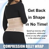 cheap Braces &amp; Supports-Postpartum Belly Band &amp; Abdominal Binder Post Surgery Compression Wrap Recovery Support Belt