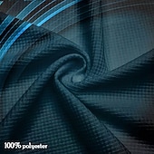 رخيصةأون بولو هندسي للرجال-رجالي هندسي قميص الجولف كم قصير قمصان البولو قميص بياقة عمل يومي ملابس العطلة الملابس الرسمية ملابس المهرجانات Buttons طباعة ثلاثية الأبعاد الصيف الربيع أصفر أزرق أخضر