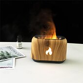 economico Luci intelligenti-Umidificatore d&#039;aria a vulcano LED Smart Light umidificatore profumato a fiamma lampada a cristallo di sale dispositivo per olio essenziale diffusore di aromi per la casa