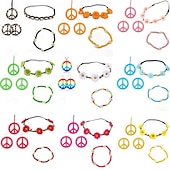 abordables Accessoires et plus-Rétro Vintage Années 1970 Disco Costume de cosplay Collier Bandeau Femmes Fille Jour des Rois Halloween Carnaval Mascarade Fête / Soirée Fête Défilé de la Fierté Adolescent Adulte Plus d&#039;accessoires