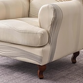 preiswerte Sesselabdeckung &amp; Armless Chair Cover-weicher, elastischer Tigerbankbezug, Freizeithockerbezug, karierter Rundum-Sofastuhlbezug