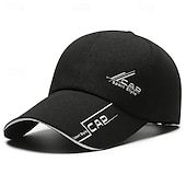 olcso Férfi baseball sapka-Férfi Baseball sapka Szalmakalap Kamionos kalap Sötétkék Piros Poliészter / Pamut keverék Divat Alkalmi Utca Napi Szöveg Állítható Fényvédő Légáteresztő