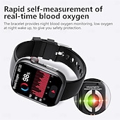 tanie Smartwatche-F100 inteligentny zegarek połączenie bluetooth 2.1 calowy duży ekran ekg hrv 24-godzinny monitor zdrowia tętna sos mężczyźni kobiety smartwatch
