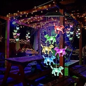 economico Luci paesaggistiche-campanello a vento solare, luci da giardino impermeabili che cambiano colore, decorazioni per le feste, campanelli a vento commemorativi, acchiappa-vento, decorazioni sospese per casa, giardino, patio, cortile, portico, 1 pz.