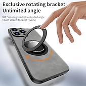 halpa iPhone-kotelot-puhelin Etui Käyttötarkoitus iPhone 16 15 14 Pro Max Plus 15 14 Pro Max 13 12 11 Pro Max Takakuori Tuella Tukee langatonta latausta Iskunkestävä TPU PU-nahka